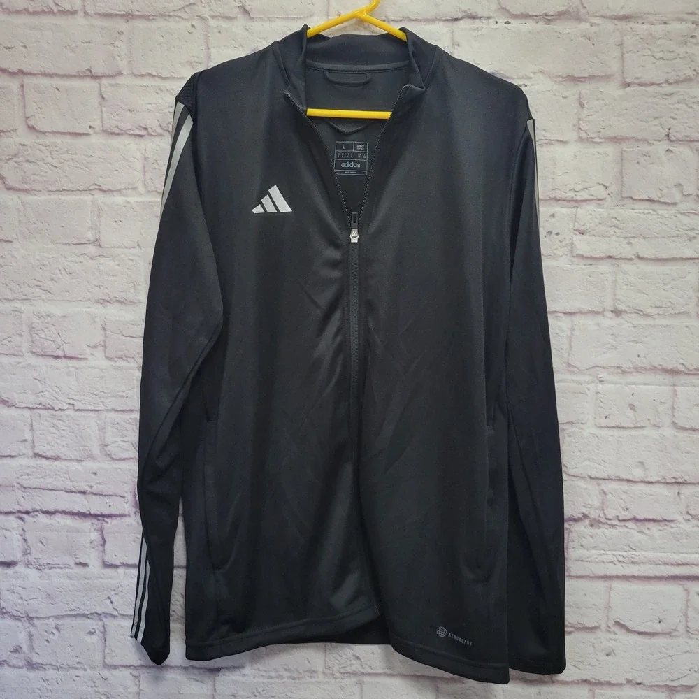 NEW Adidas Aeroready Tiro Track‎ Jacket Mens L Slim Fit Soccer Athletic Sporty